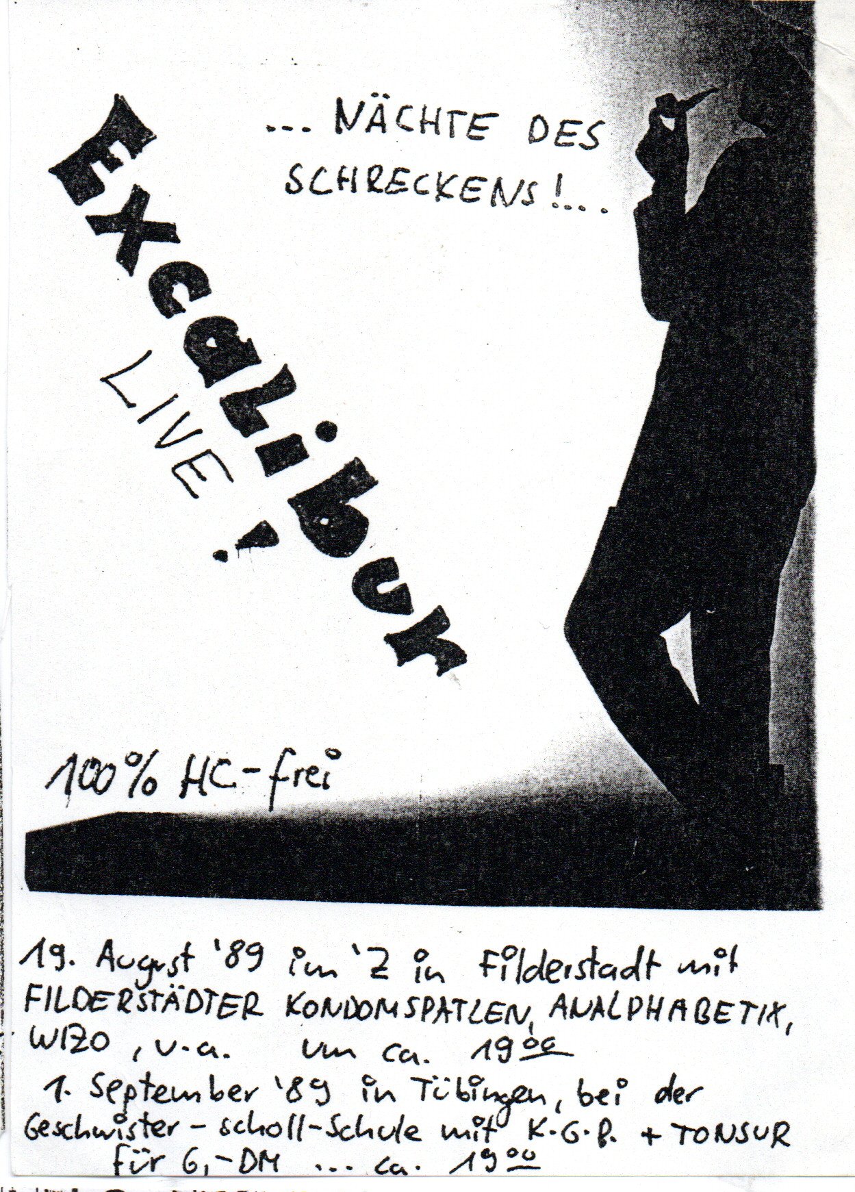 Excalibur: „… Nächte des Schreckens!“ — Flyer (2)