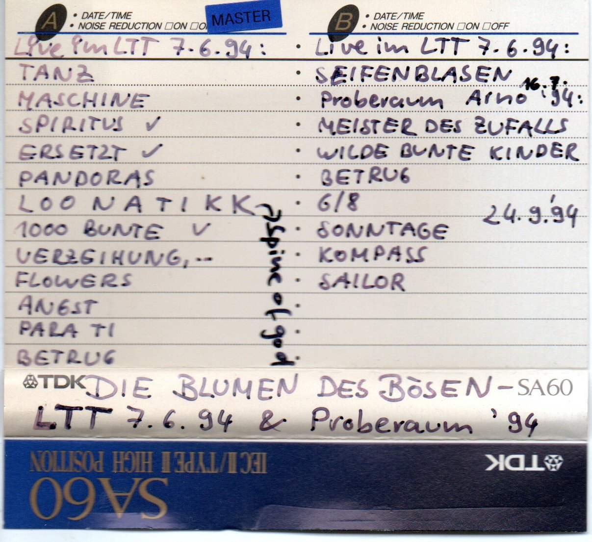 Live im LTT, Tübingen, 7. Juni 1994