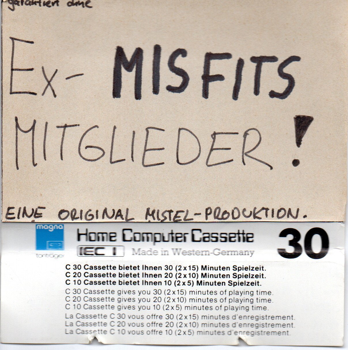 Nixfits: Rückseite der ersten Kassette